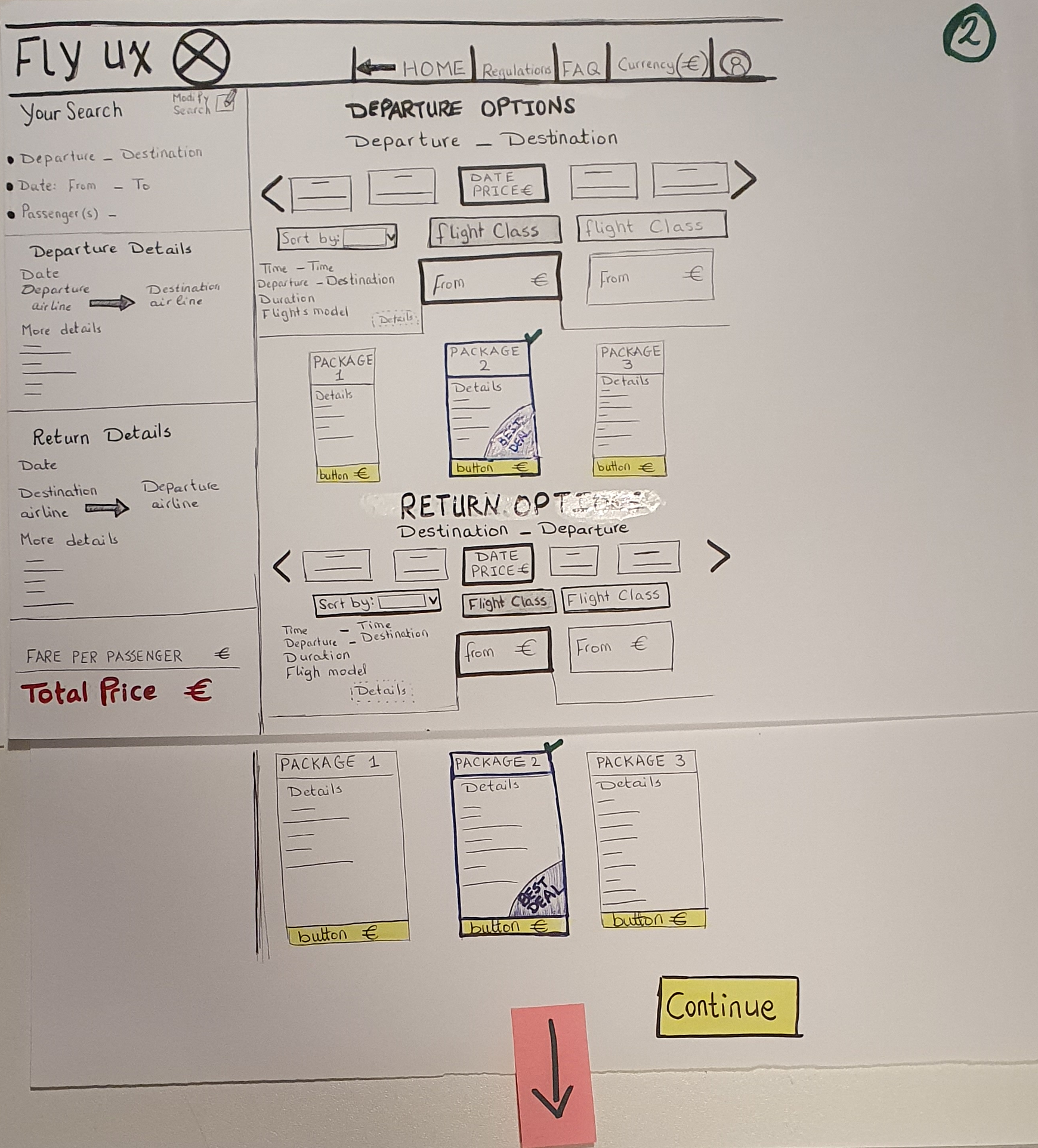 Low-fidelity prototype 3